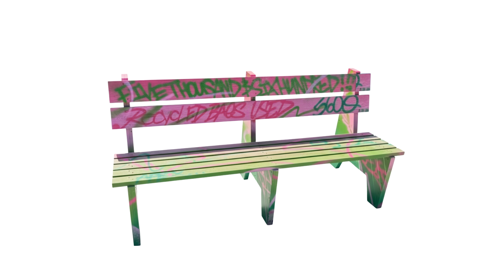 Graffiti Park Bench