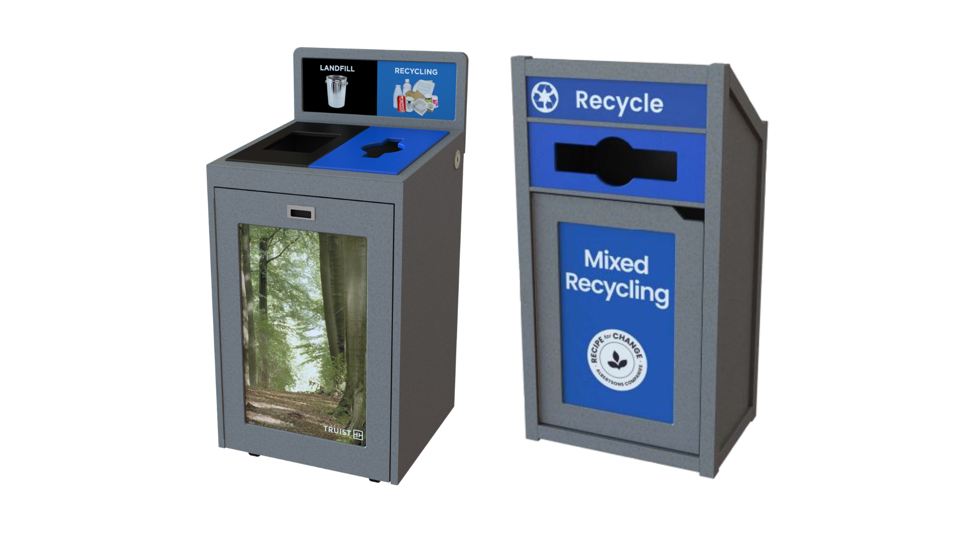 Indoor & Outdoor Multi-Stream Recycling Bins